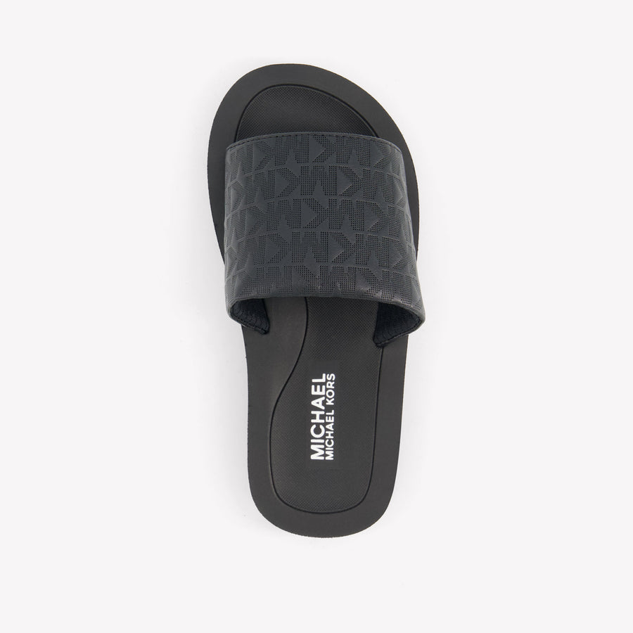Michael Kors Teagan Merrick Girls Flipflops  Black