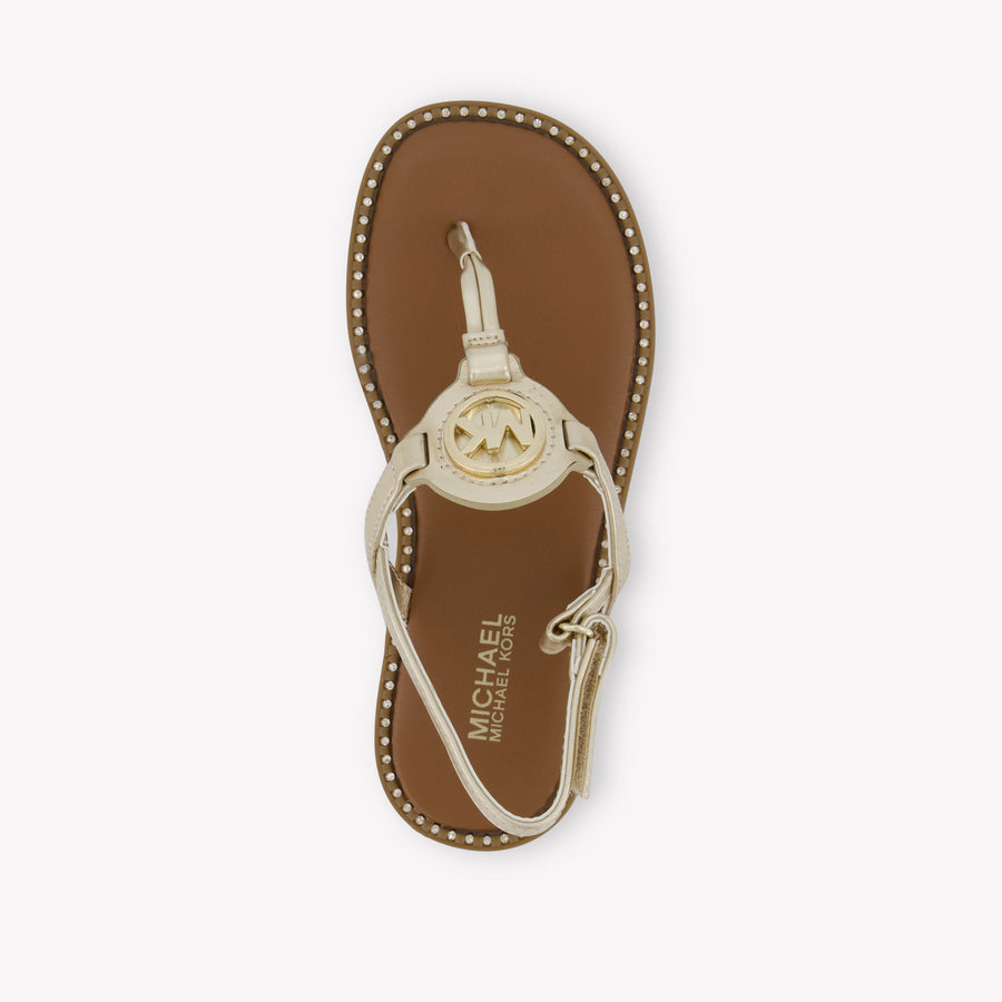 Michael Kors Jagger Riley Girls Sandals  Gold