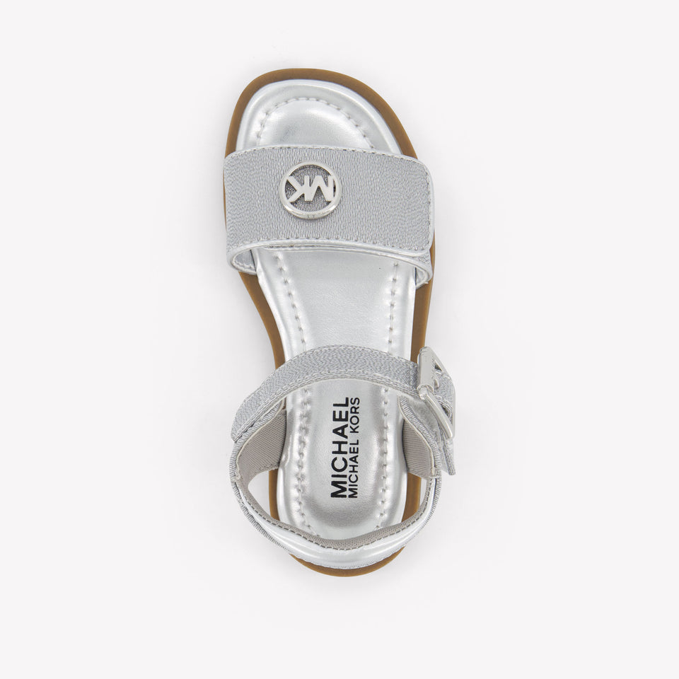 Michael Kors Kieran Girls Sandals In Silver