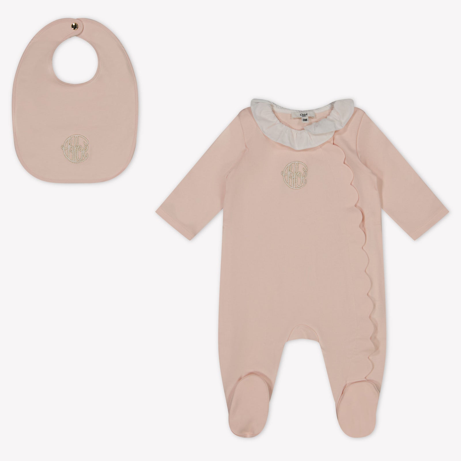 Chloe Baby Girls boxing suit in Light Pink