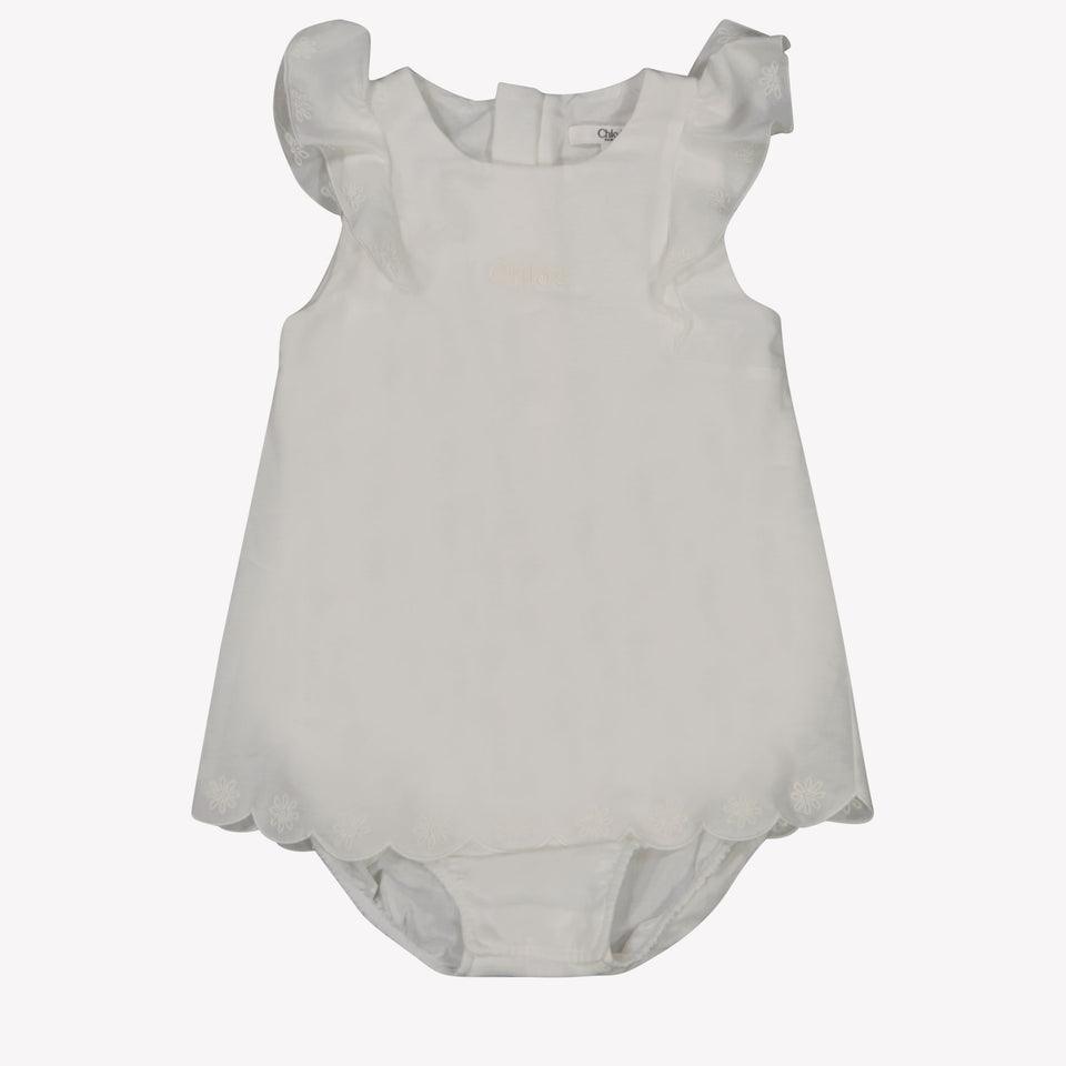 Chloe Baby Girls boxing suit in White