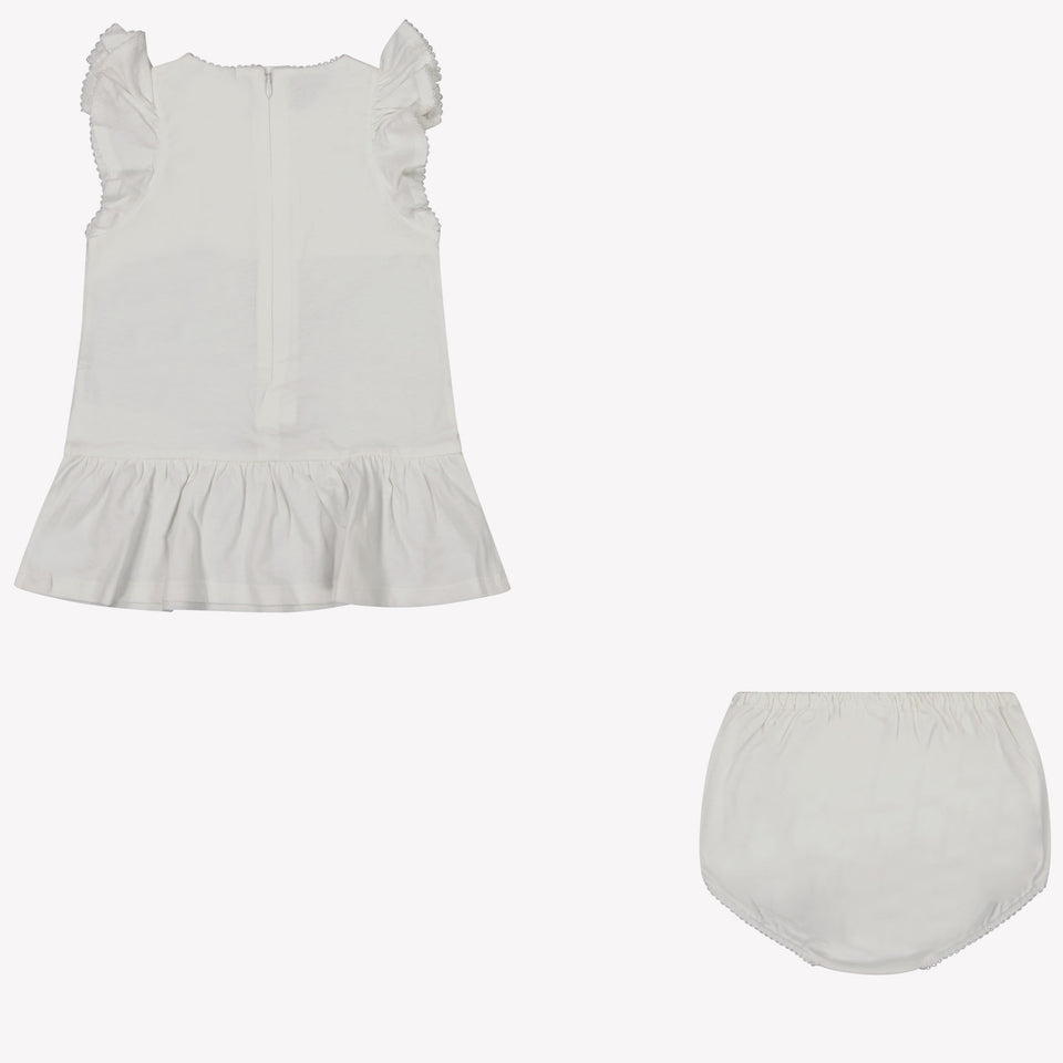 Chloe Baby Girls Dress In White