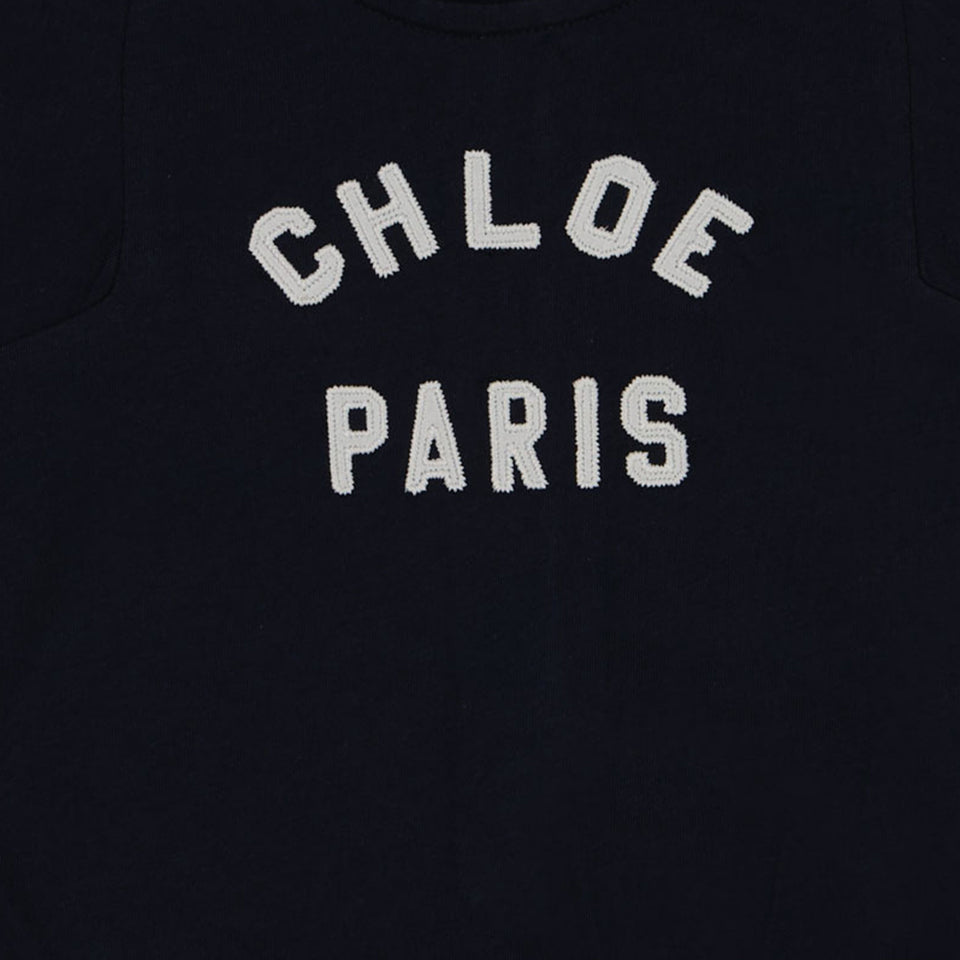 Chloe Baby Girls Dress In Navy