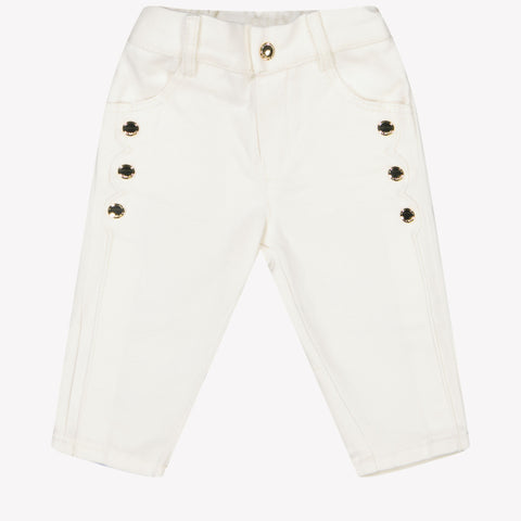 Chloe Baby Girls Trousers In OffWhite