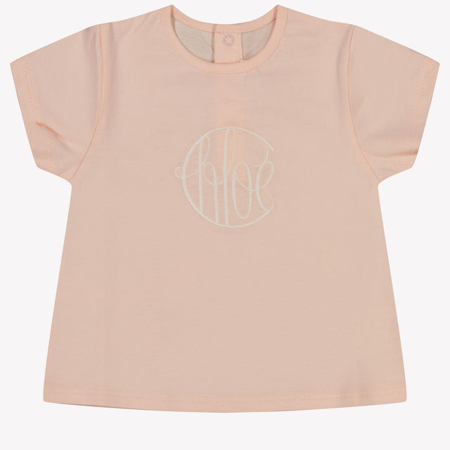 Chloe Baby Meisjes T-Shirt In Licht Roze