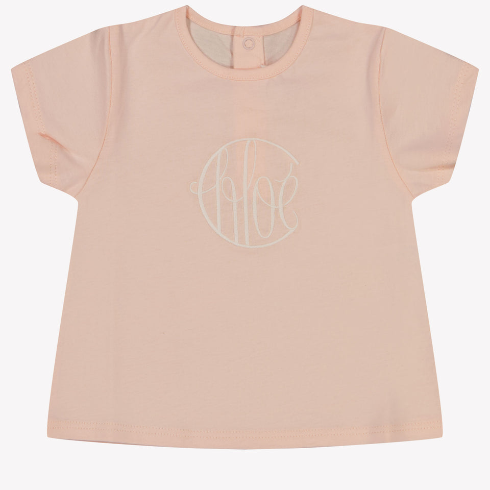 Chloe Baby Meisjes T-Shirt In Licht Roze