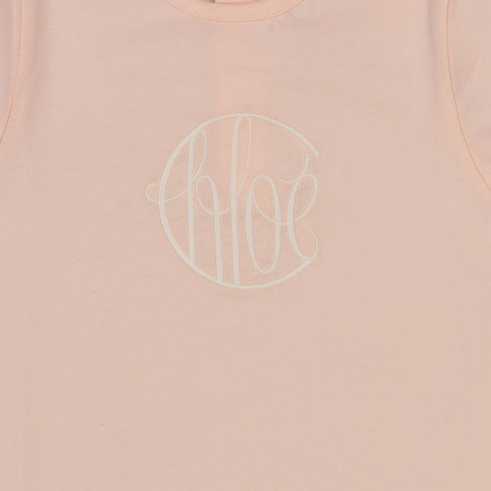 Chloe Baby Meisjes T-Shirt In Licht Roze