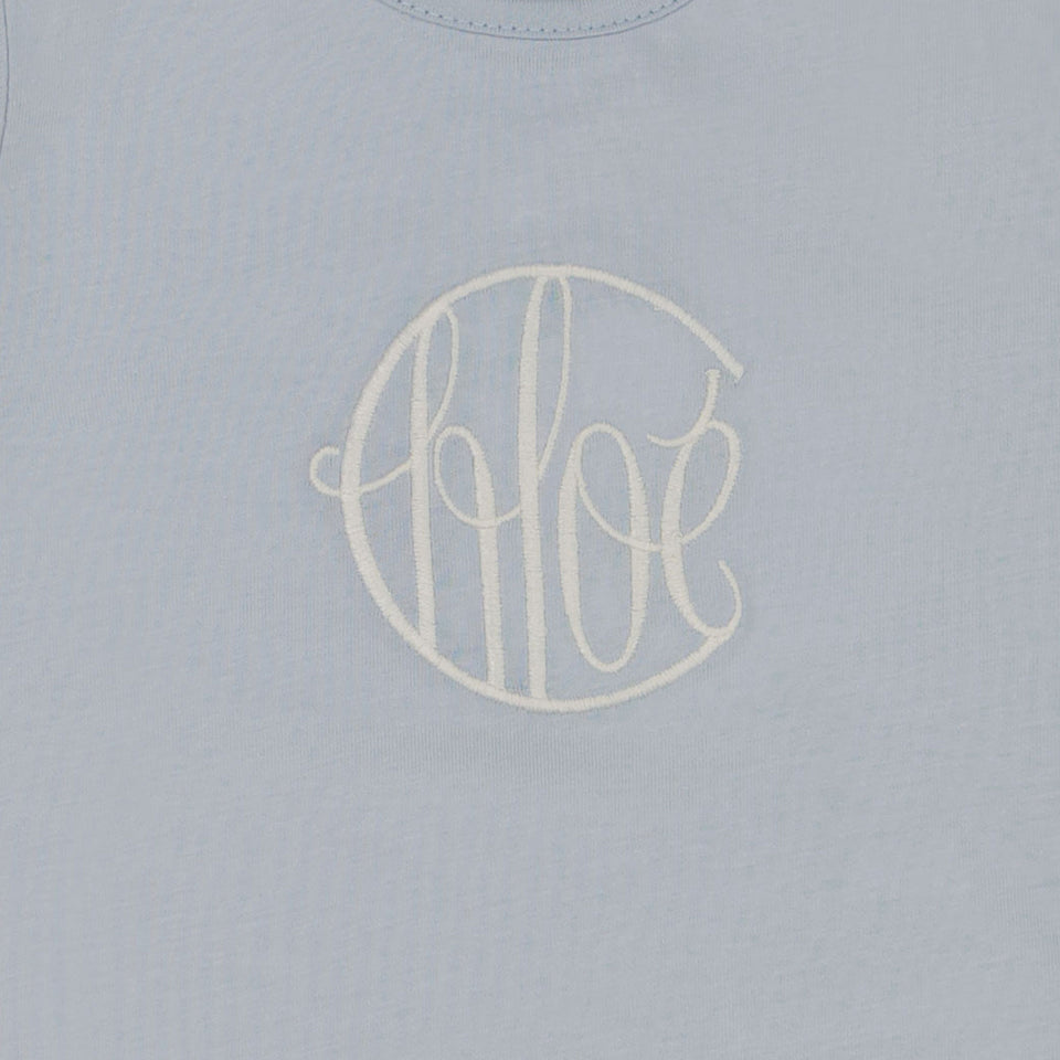 Chloe Baby Girls T-Shirt in Light Blue