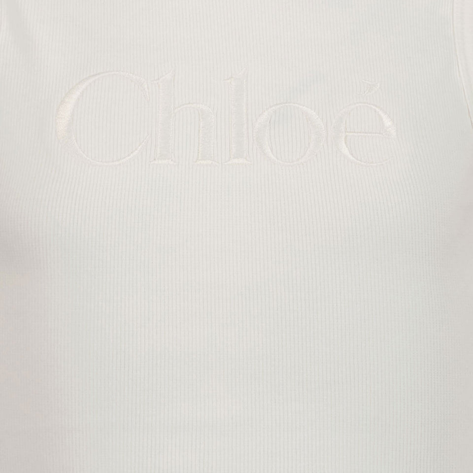 Chloe Kinder Meisjes T-Shirt In Wit