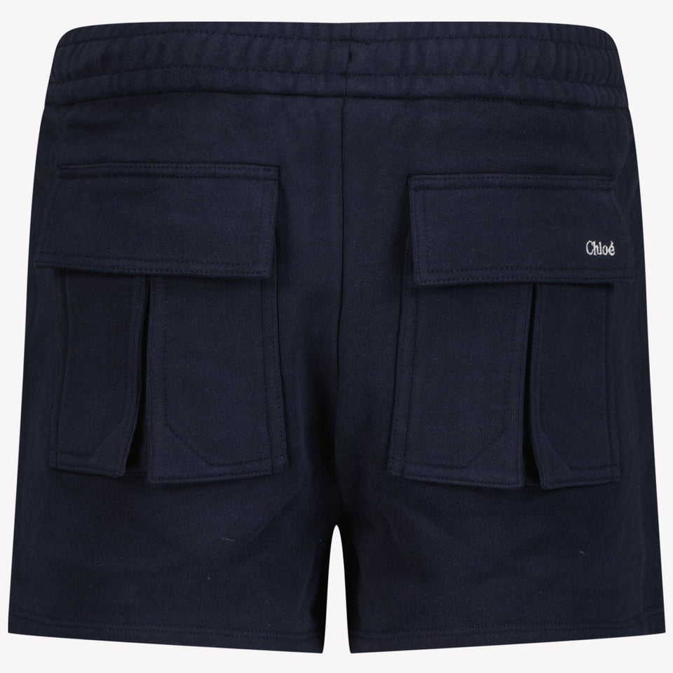 Chloe Kids Girls Shorts In Navy