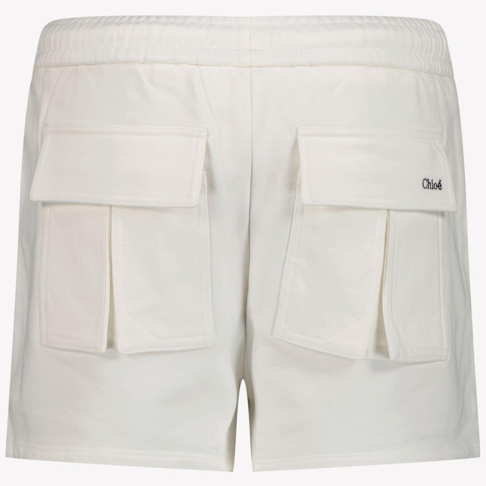 Chloe Kids Girls Shorts In White