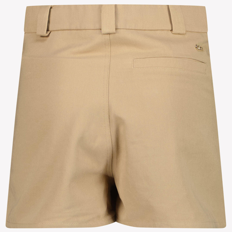 Chloe Kids Girls Shorts In Beige