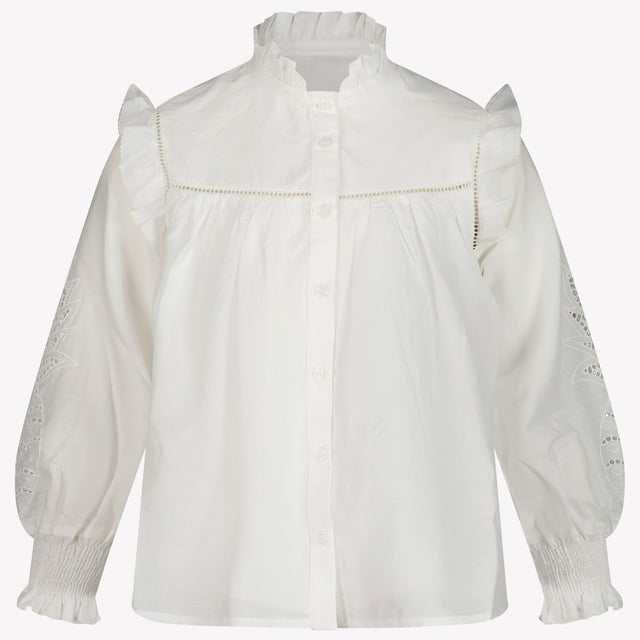 Chloe Kinder Meisjes Blouse In Wit