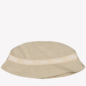 Chloe Kids Girls Hat in Beige