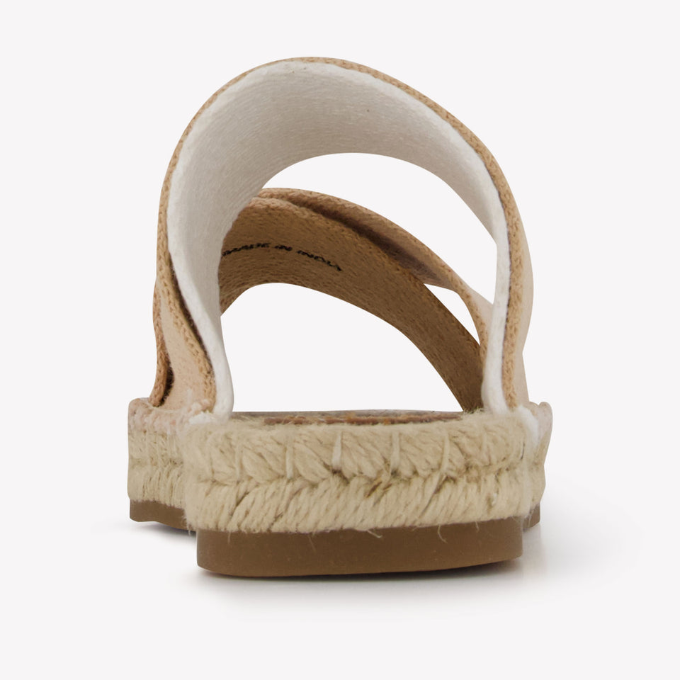 Chloe Girls Flipflops In Beige