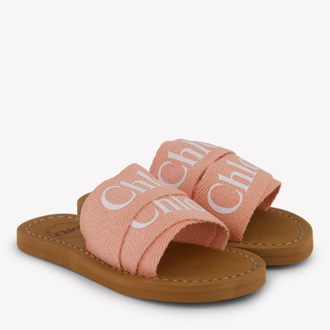 Chloe Girls Flipflops In Coral