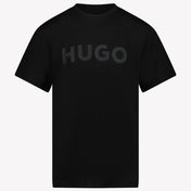 HUGO Kids Boys T-Shirt in Black