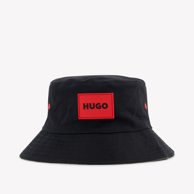 HUGO Kids Boys Hat in Black