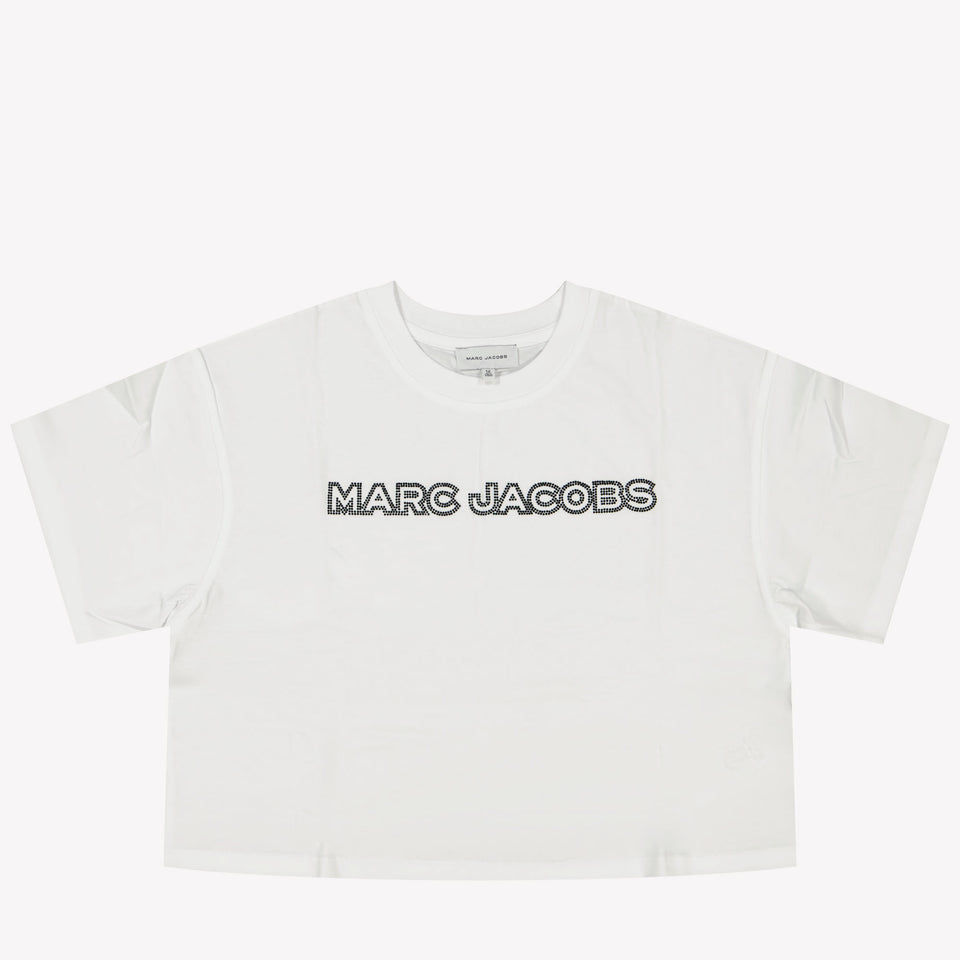 Marc Jacobs Kids Girls in T-Shirt White