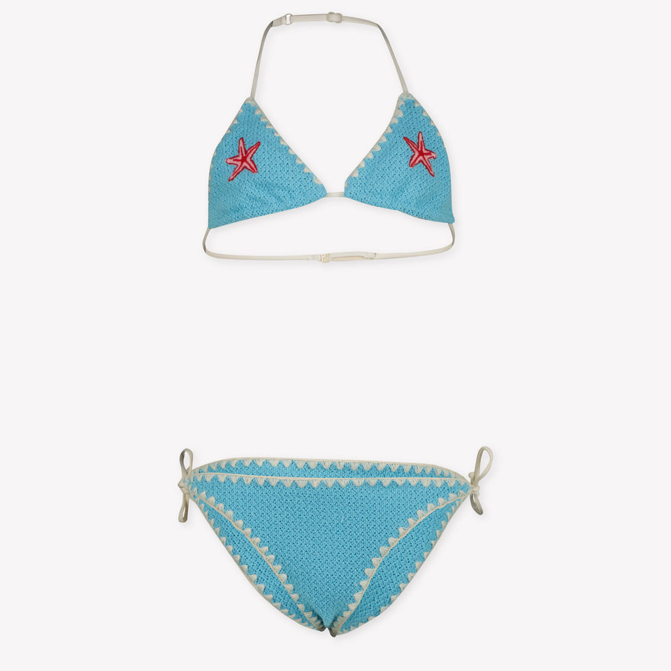 MC2 Saint Barth Kids Girls Swimwear In Light Blue