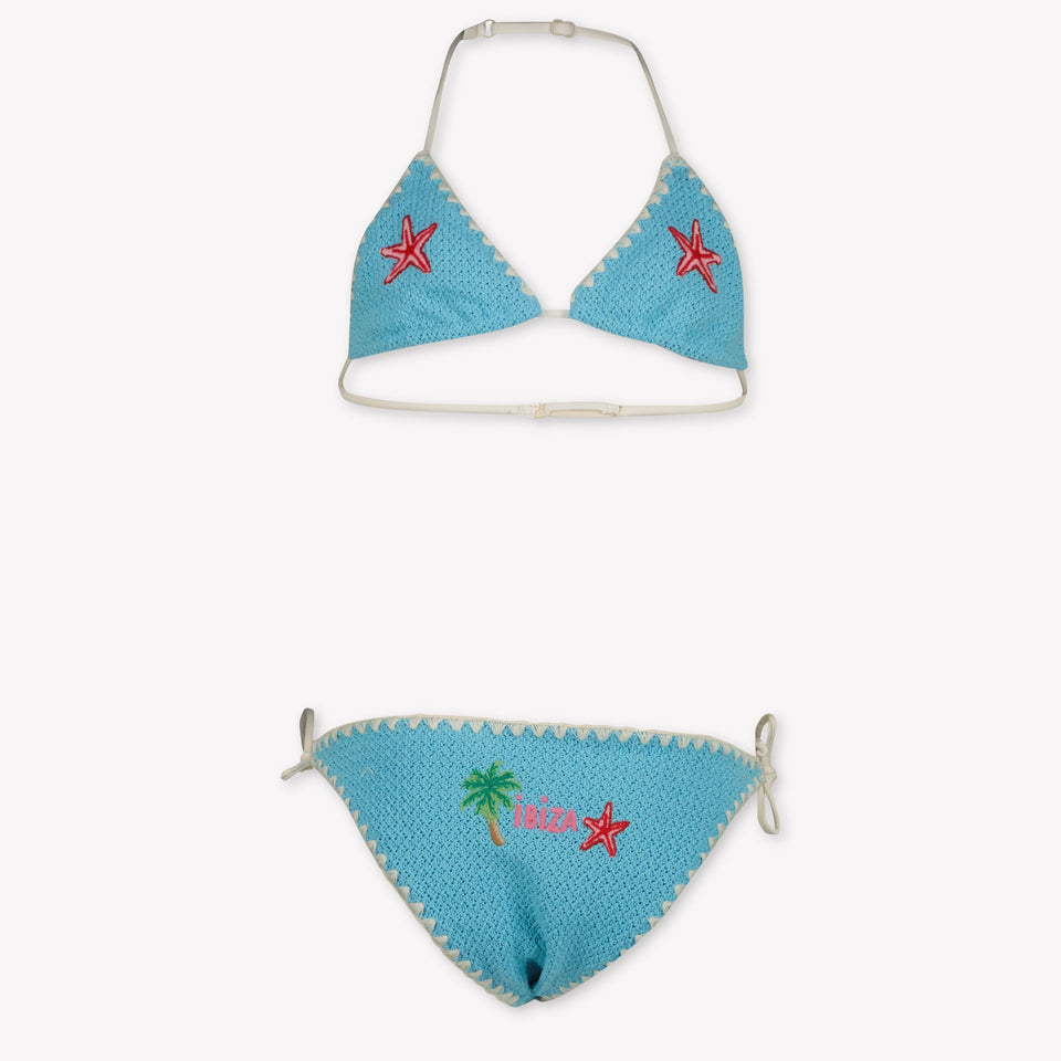 MC2 Saint Barth Kids Girls Swimwear In Light Blue