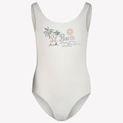 MC2 Saint Barth Kids Girls Swimwear In White