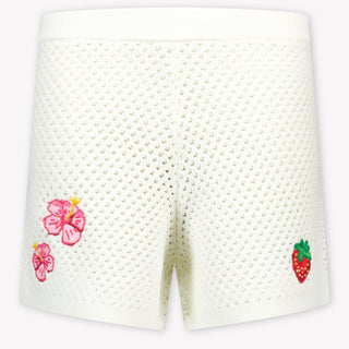 MC2 Saint Barth Kinder Meisjes Shorts In Off White