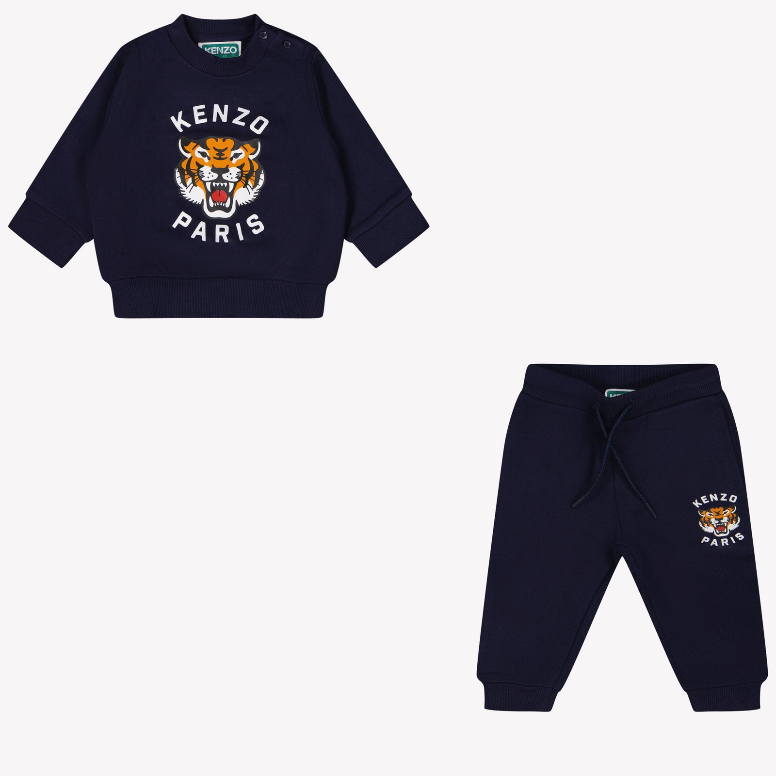 Kenzo kids Baby Boys Jogging Suit In Navy