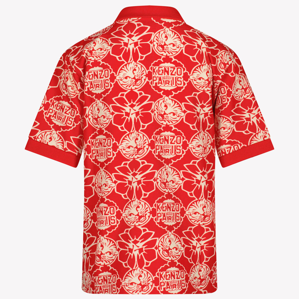 Kenzo kids Kinder Jongens Polo In Rood