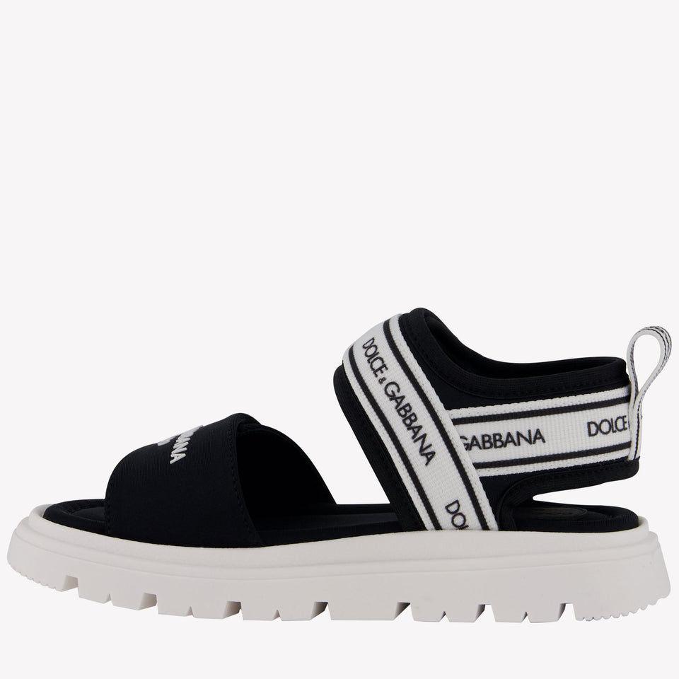 Dolce & Gabbana Unisex Sandals In Black