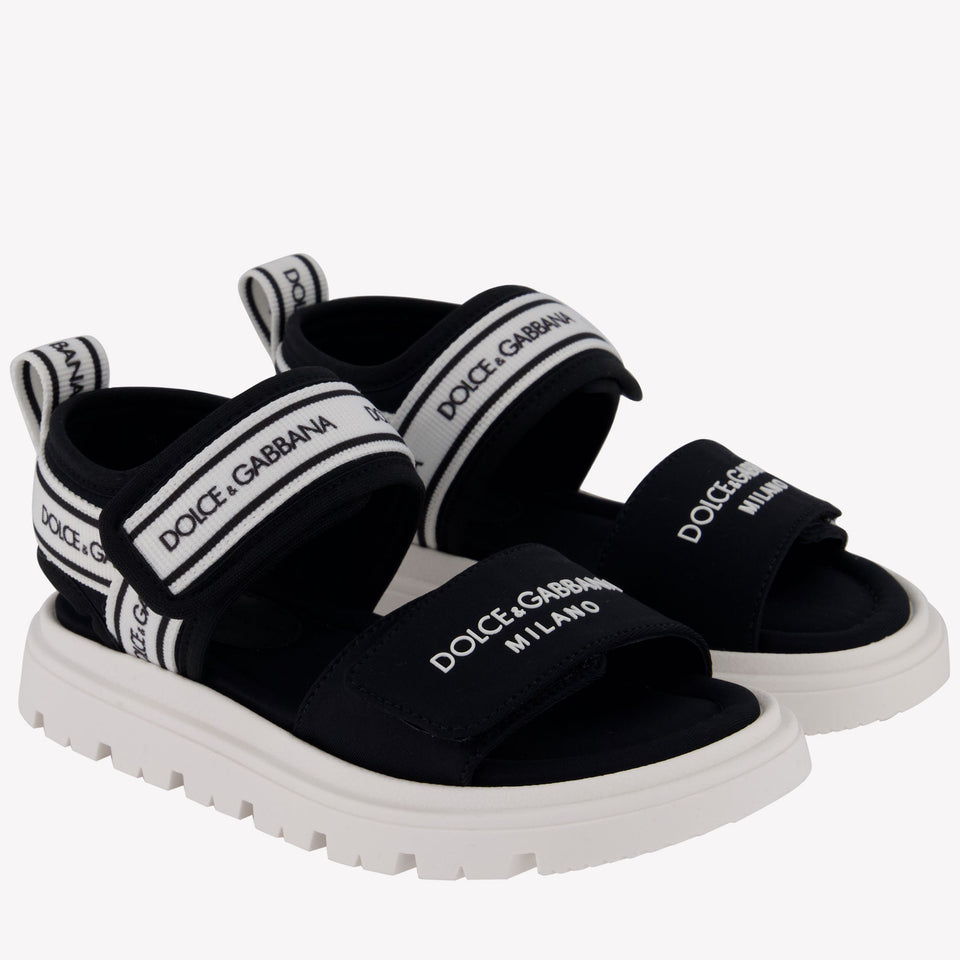 Dolce & Gabbana Unisex Sandals In Black