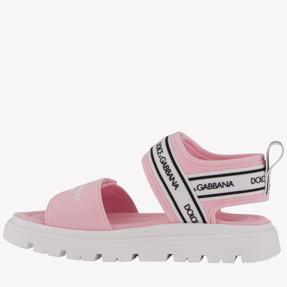 Dolce & Gabbana Unisex Sandals In Light Pink