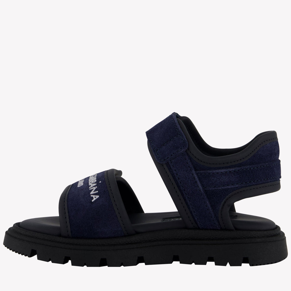 Dolce & Gabbana Jongens Sandalen In Navy