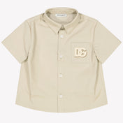 Dolce & Gabbana Baby Jongens Blouse In Beige