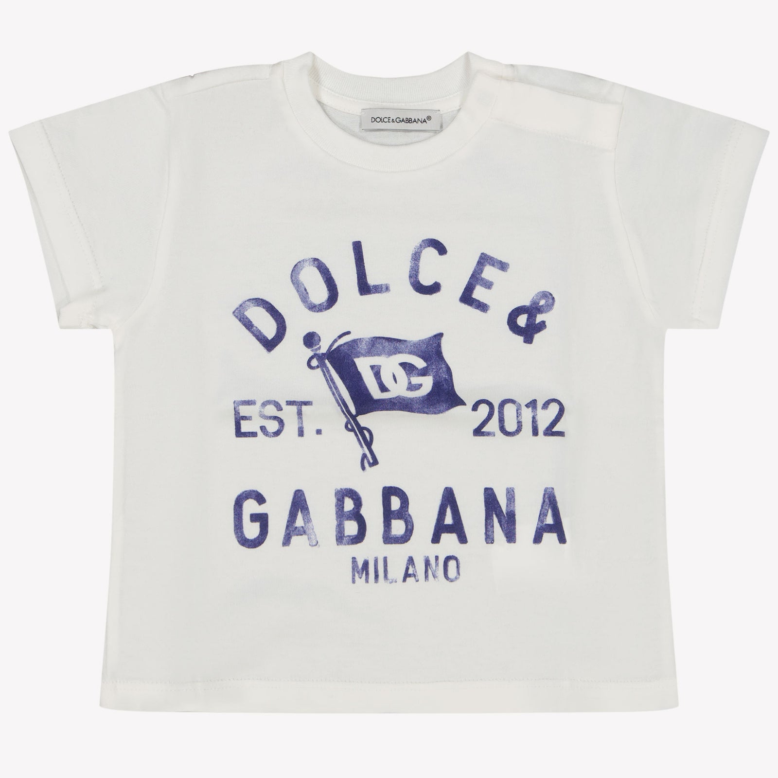 Dolce & Gabbana Baby Jongens T-Shirt In Wit