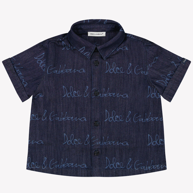 Dolce & Gabbana Baby Jongens Blouse In Donker Blauw