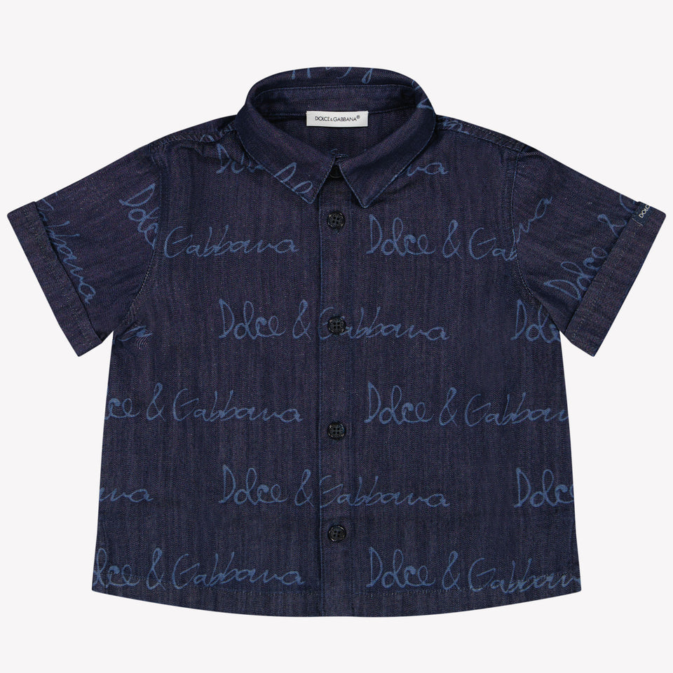 Dolce & Gabbana Baby Jongens Blouse In Donker Blauw