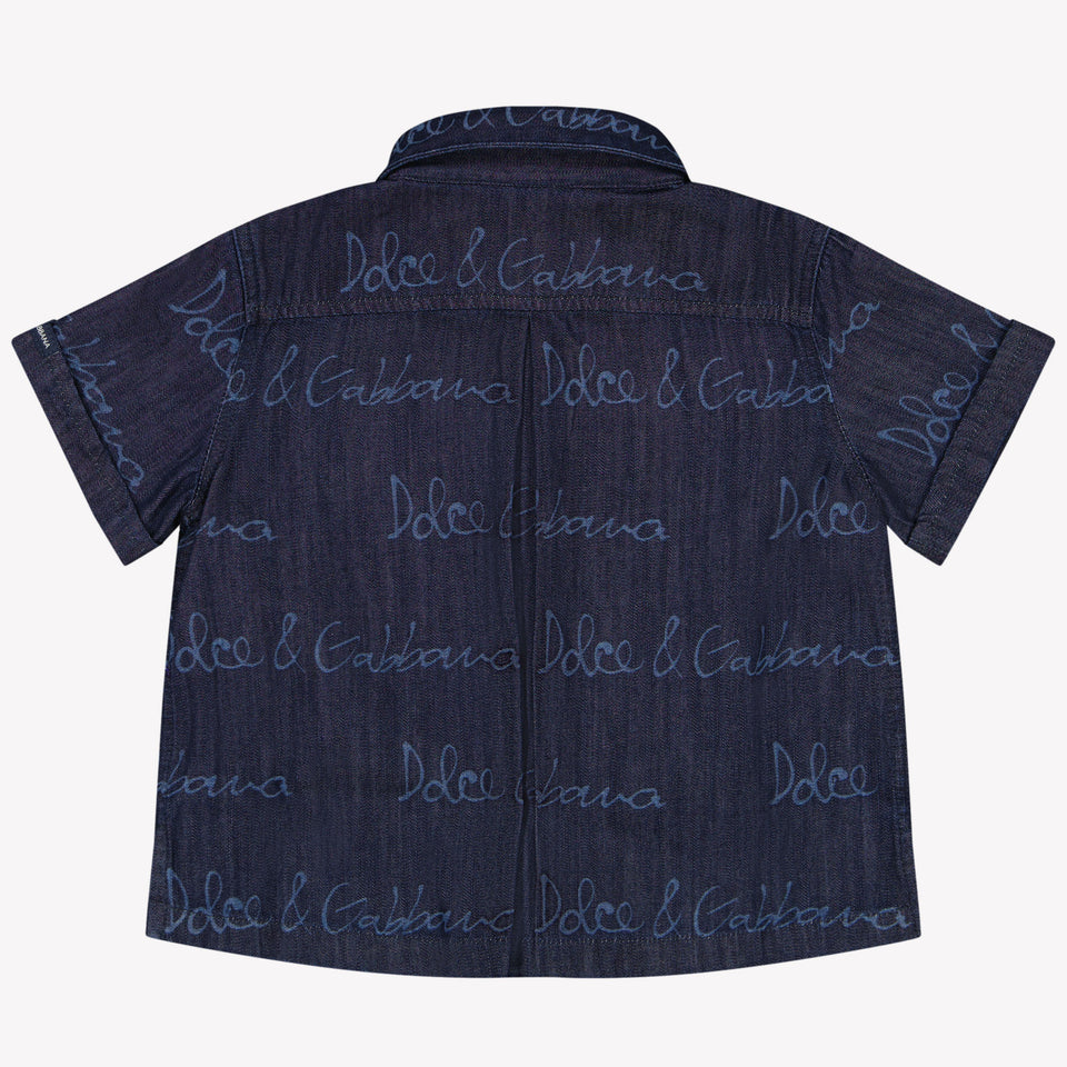 Dolce & Gabbana Baby Jongens Blouse In Donker Blauw