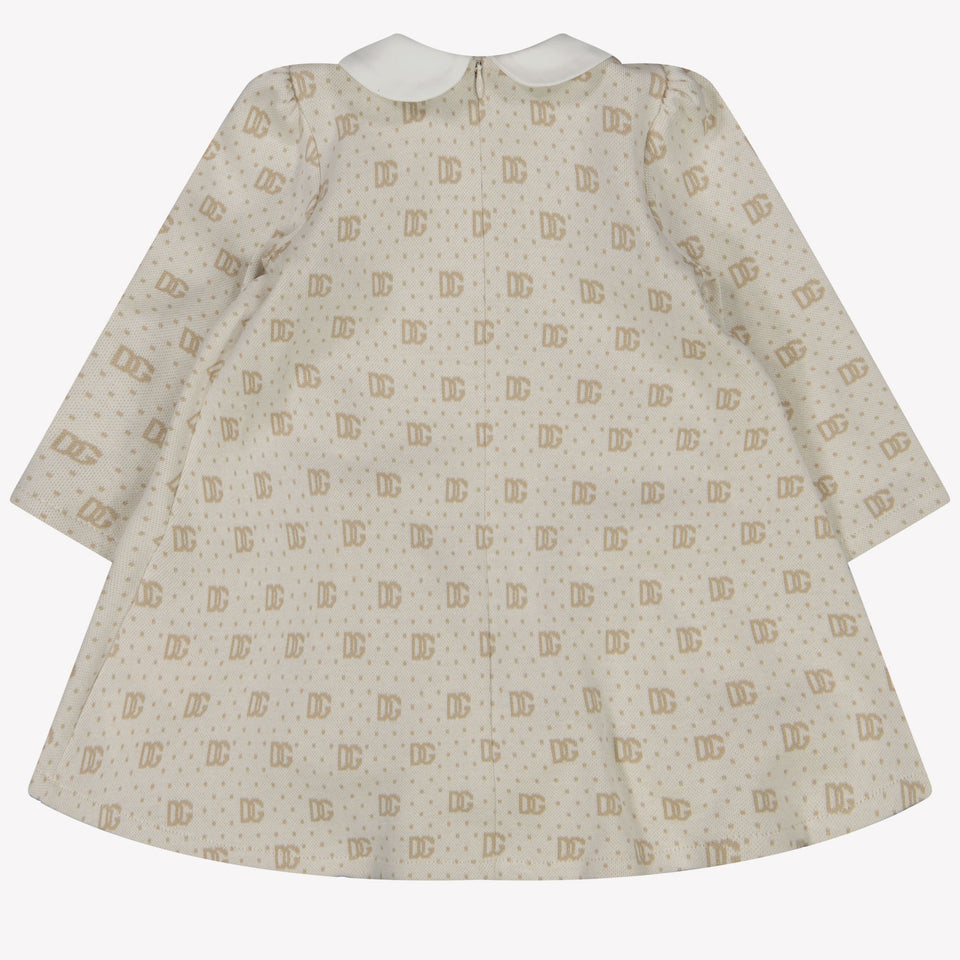 Dolce & Gabbana Baby Girls Dress In Beige