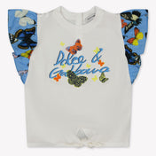 Dolce & Gabbana Baby Meisjes T-Shirt In Wit