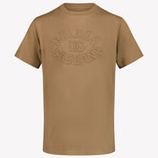 Dolce & Gabbana Kids Boys in T-Shirt Light Brown