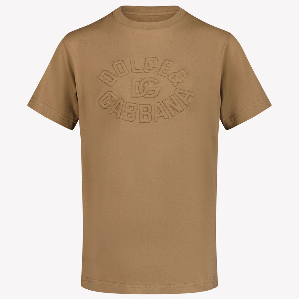 Dolce & Gabbana Kids Boys in T-Shirt Light Brown