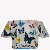 Dolce & Gabbana Kinder Meisjes T-Shirt In Wit