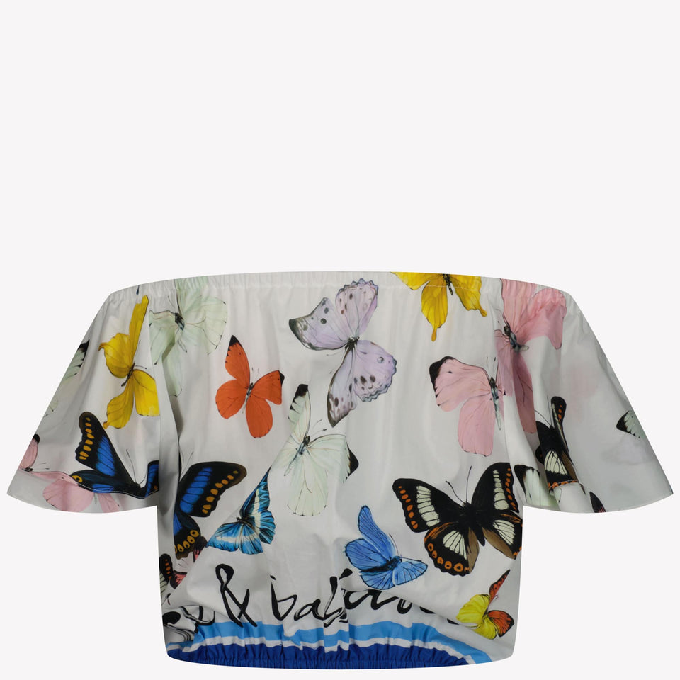 Dolce & Gabbana Kinder Meisjes T-Shirt In Wit