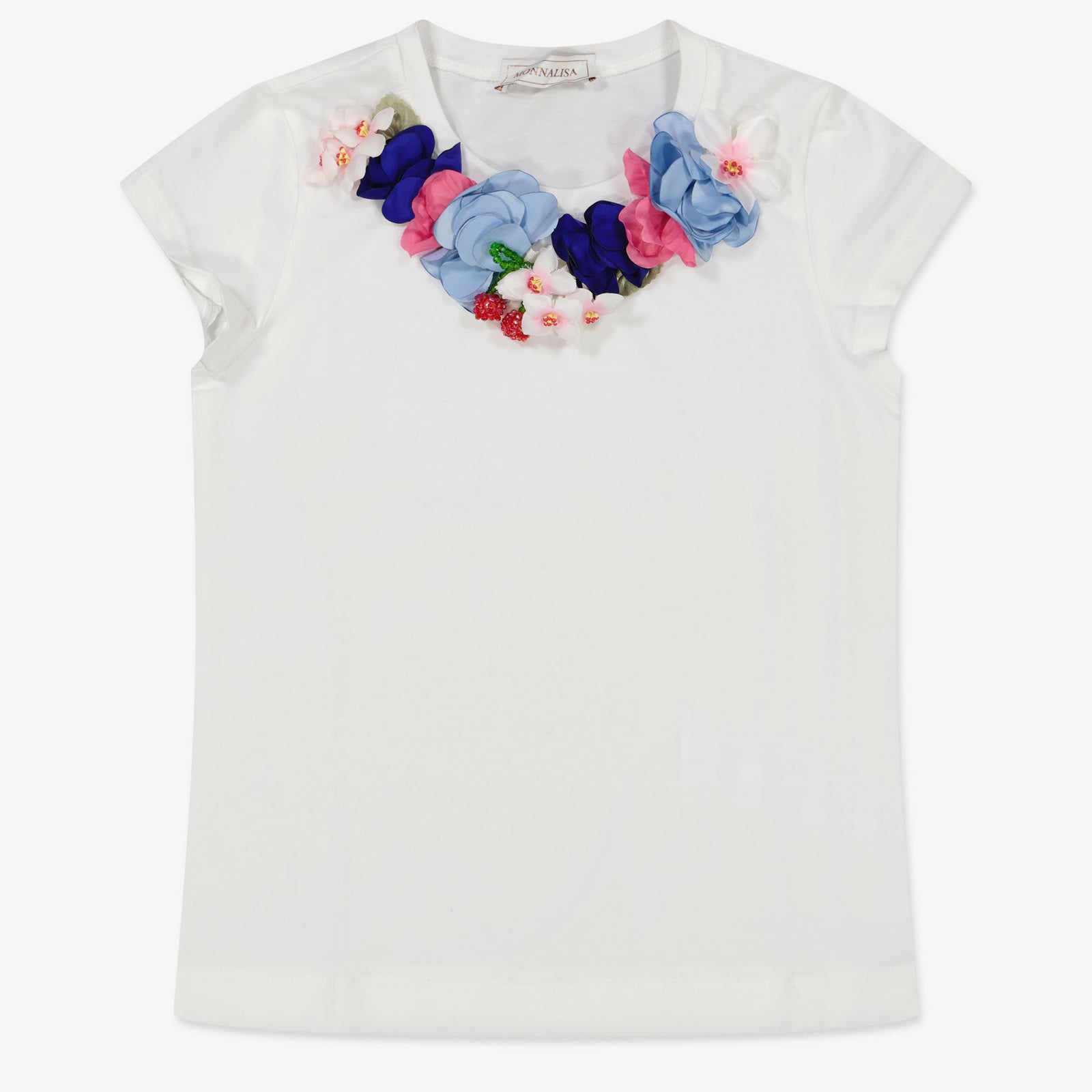 MonnaLisa Kinder Meisjes T-Shirt In Wit