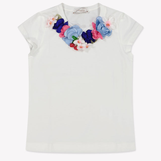 MonnaLisa Kids Girls in T-Shirt White