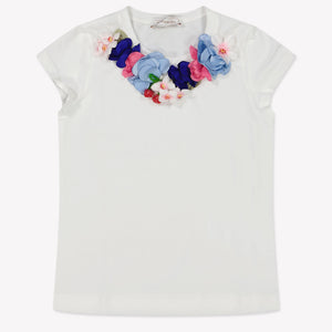 Monnalisa Kids Girls  T-Shirt White