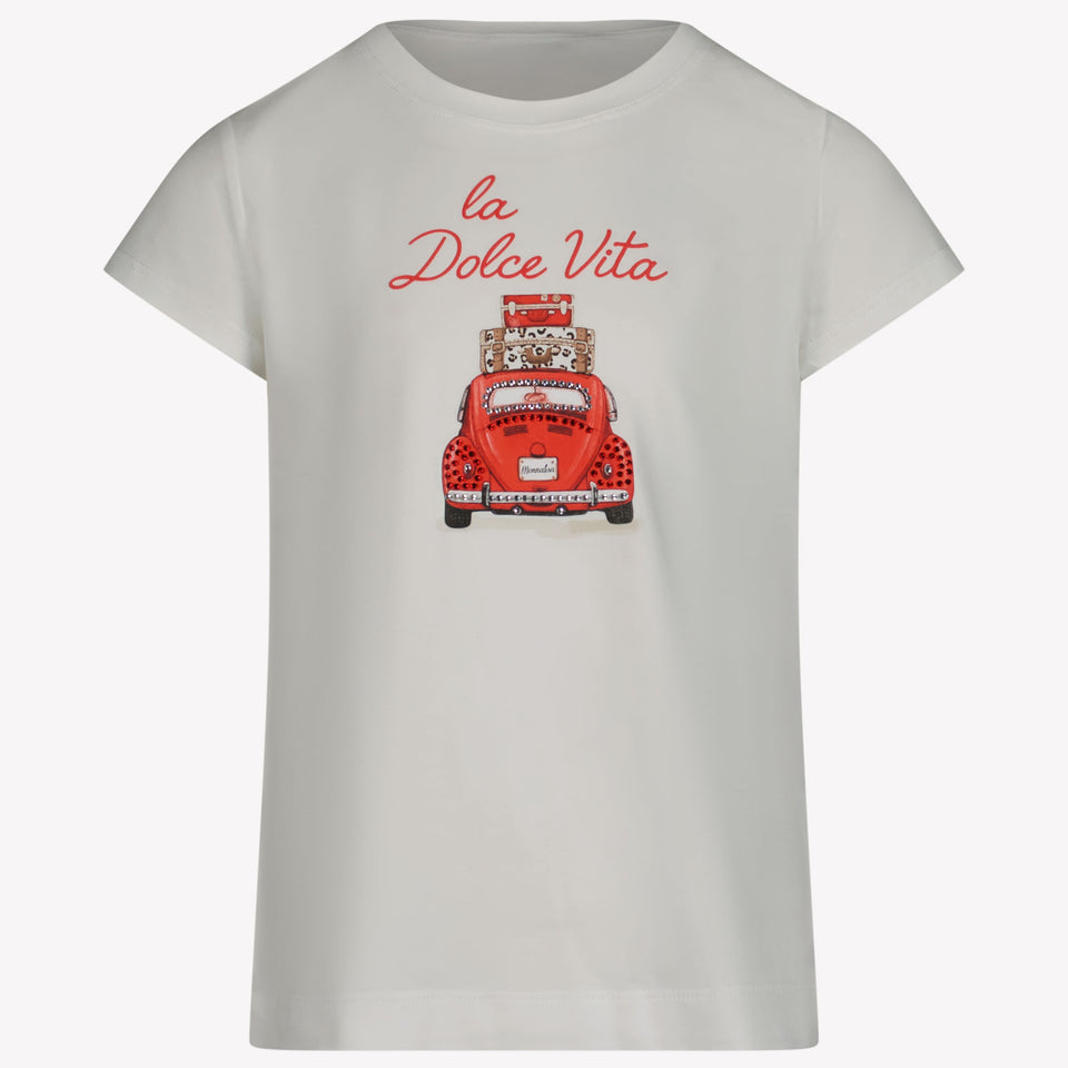 MonnaLisa Kids Girls in T-Shirt White