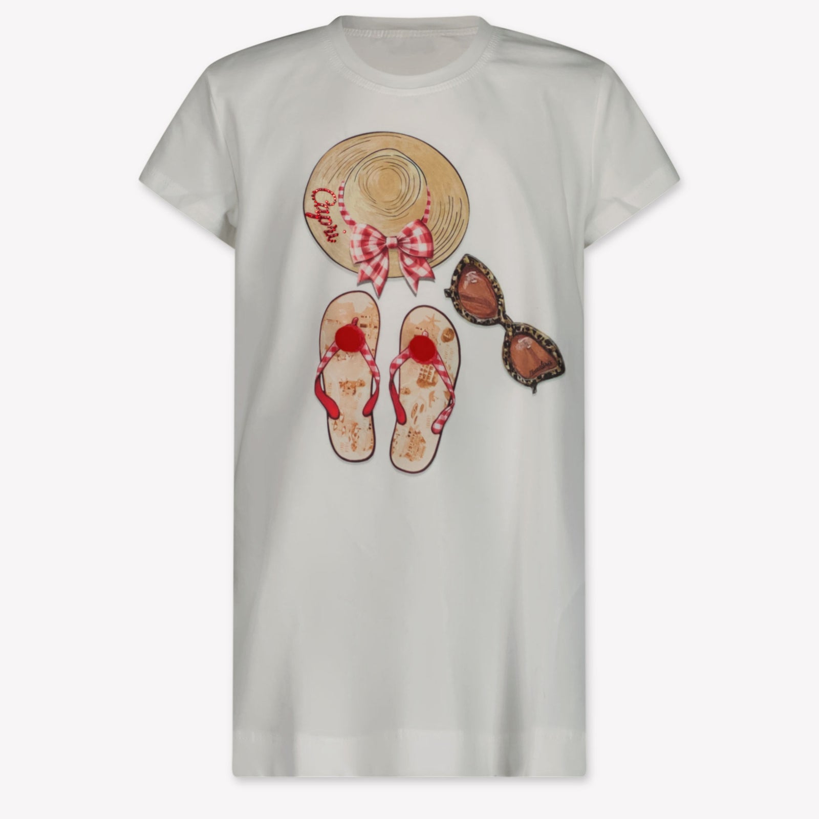 MonnaLisa Kinder Meisjes T-Shirt In Wit