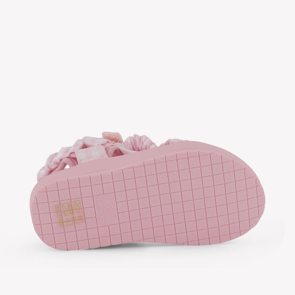 MonnaLisa Girls Sandals In Light Pink